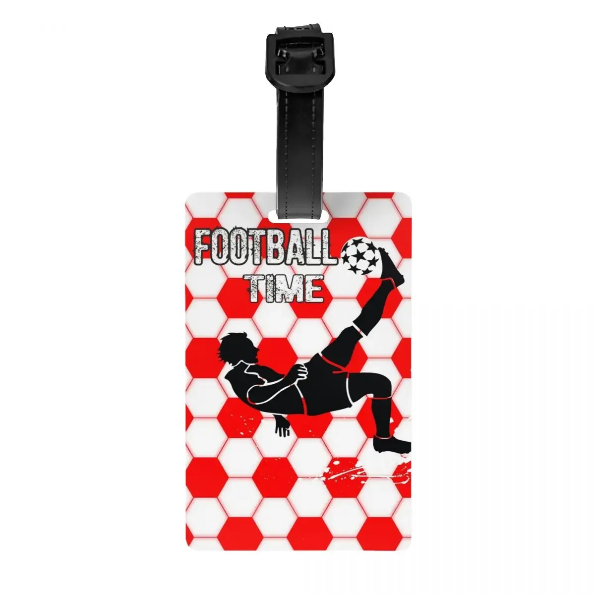 étiquette de bagage à impression soccerly personnalisée avec carte de visite, couverture de confidentialité, étiquette d'identification cool pour sac de voyage et valise