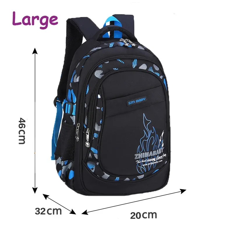 sac d'école enfants sacs à dos décontractés en nylon grande taille sacs d'école pour étudiants 7-14 ans sac à dos d'école étanche pour garçon sac à dos pour enfants
