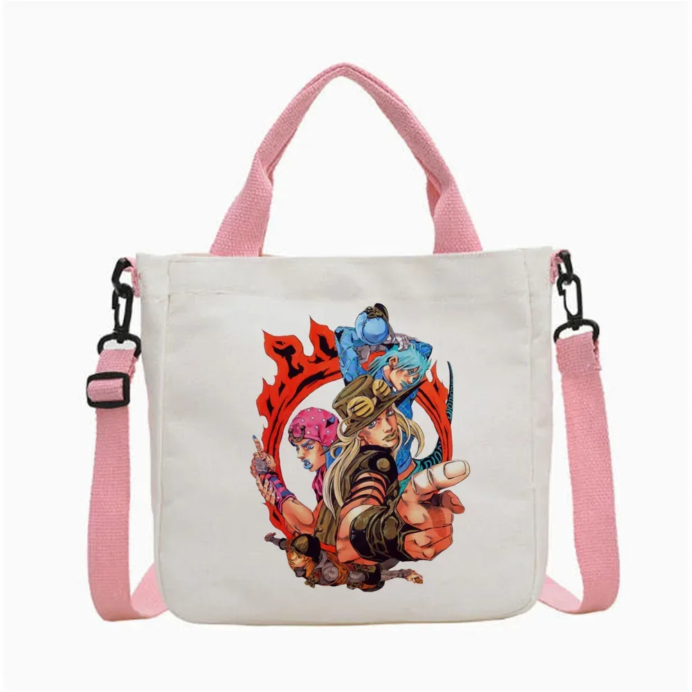 sac fourre-tout jojo bizarre adventure gyro zeppeli, sac de shopping pliable, personnalisable, réutilisable, femme