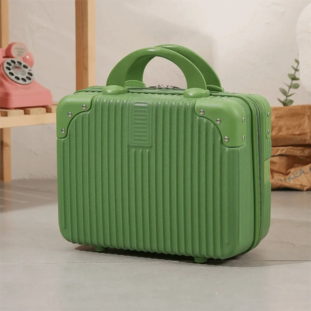 valise de voyage tendance 14 pouces, mini trousse de maquillage portable, organisateur de bagages, boîte à cosmétiques grande capacité, valise de cabine