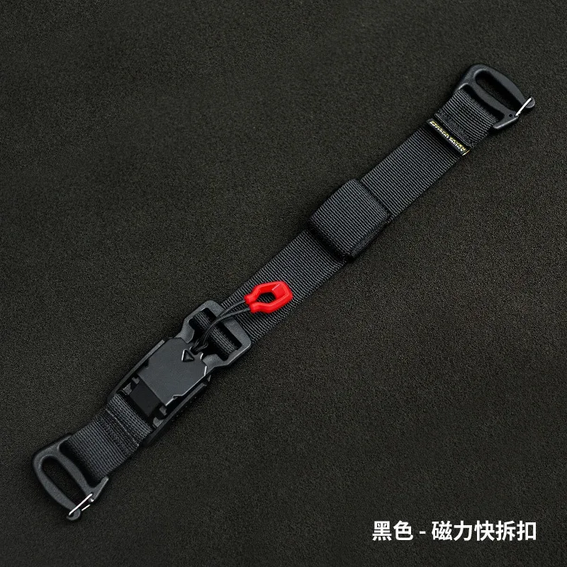 sangle de fixation de liaison tactique réglable multifonction pour l'extérieur, boucle magnétique, sangle de sac à dos fixe à dégagement rapide