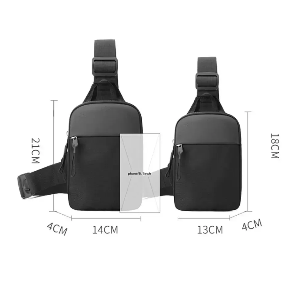 sac de poitrine pour hommes, petits sacs à bandoulière en toile pour hommes, mini écharpe en tissu, sac à main de sport pour téléphone croisé