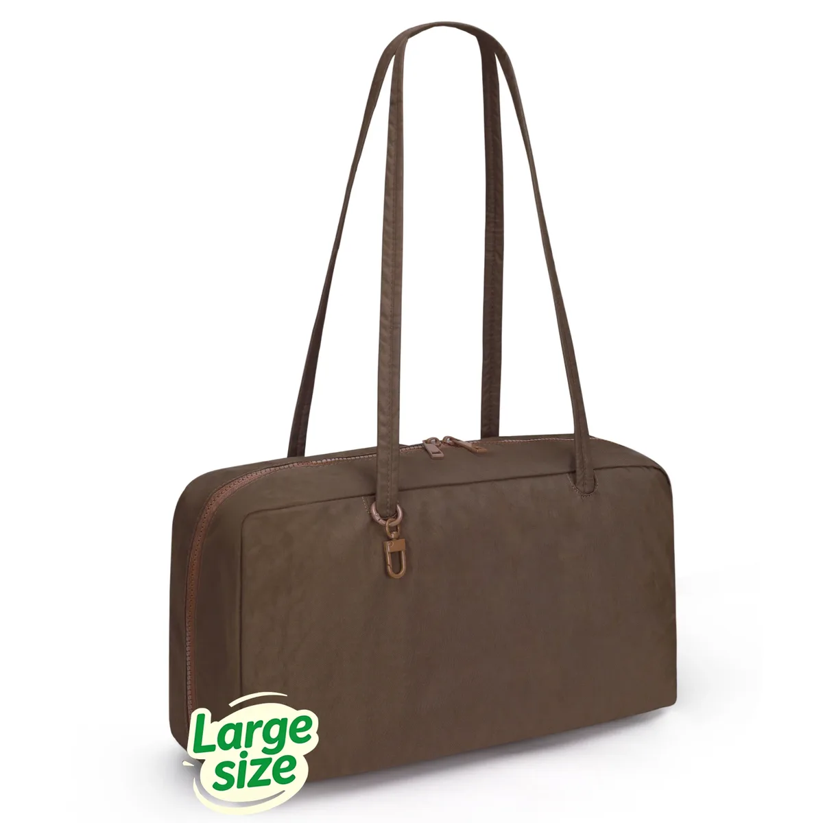 sac fourre-tout en nylon, sac à bandoulière pour femme avec clip porte-clés, sac à main léger à fermeture éclair, idéal pour le travail quotidien, les voyages, la gym, cadeau pour maman