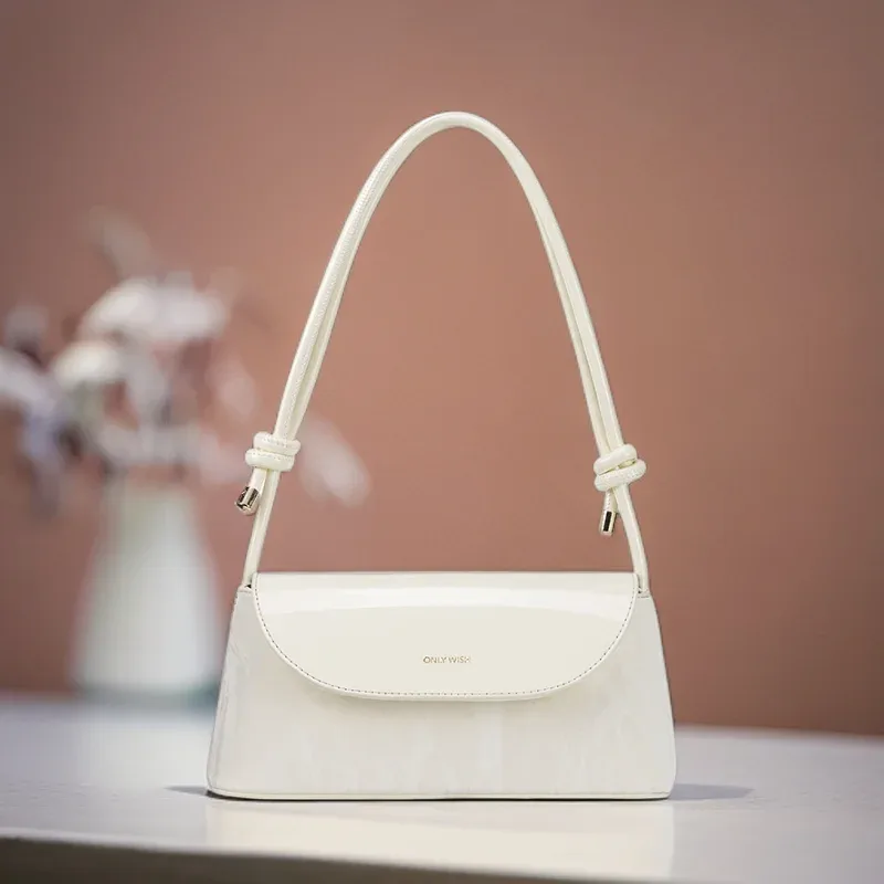 sac à bandoulière français simple en cuir pu pour femmes, couleur unie, petit sac carré à la mode sous les bras