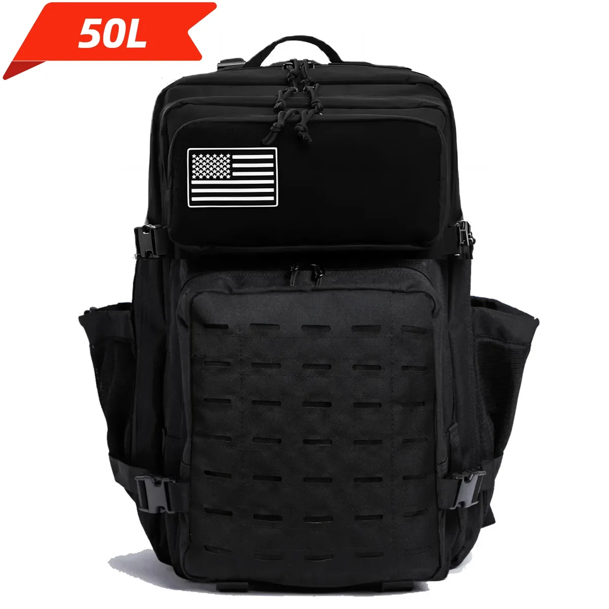 sac à dos dulbackpack pour homme, sac à dos de chasse molle, dean m, sac à dos de randonnée en plein air edc, sorcière, 2 porte-bouteilles, 25l, 50l