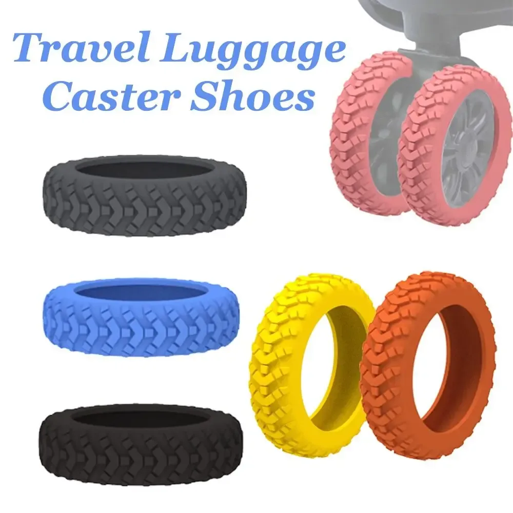 protection roues valise silicone silencieuses durables couleur dorée marron argent orange rose voyage bagages