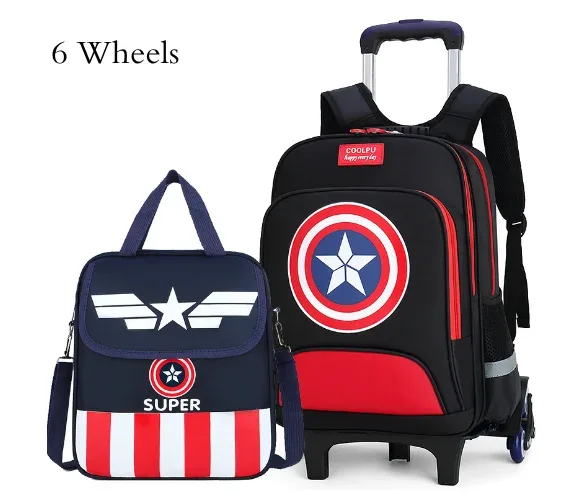 sac dos oxford université bleu motif captain america roulettes fixes pochette detachable bagages voyage unisexe