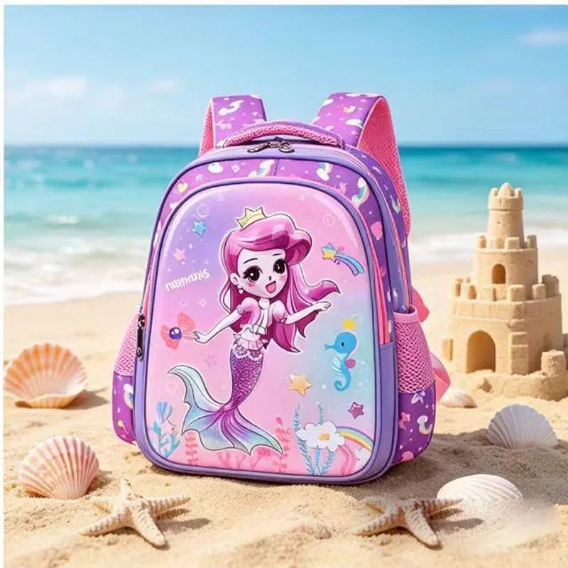 sac à dos pour enfants, sac à dos pour filles de l'école primaire, sacs à dos pour la maternelle, sacs à dos pour enfants avec motif de sirène 3d, sac à dos d'école pour enfants