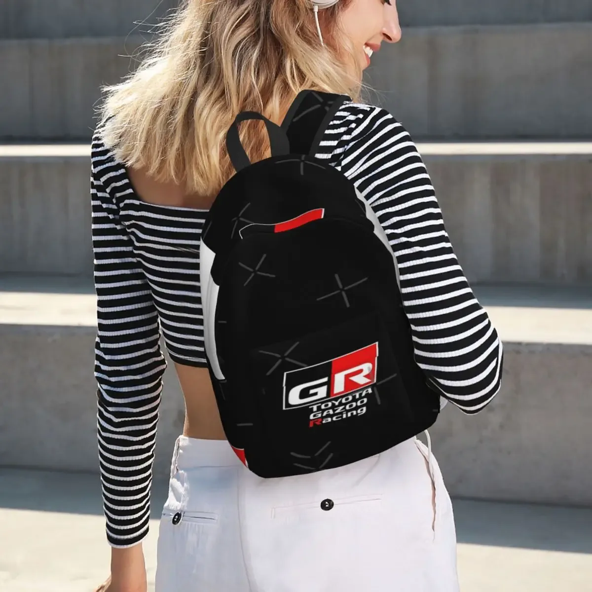 gr gazoo racing simple and stylish backpack canvas backpack feminina backpack