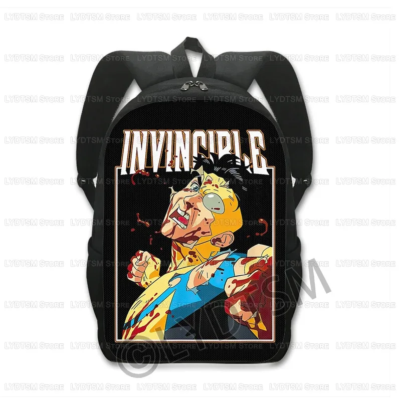 invincible hero print sac à dos hommes sac à dos bande dessinée omni mark enfants sacs d'école pour adolescent sac à dos ordinateur portable sacs à dos bookbag