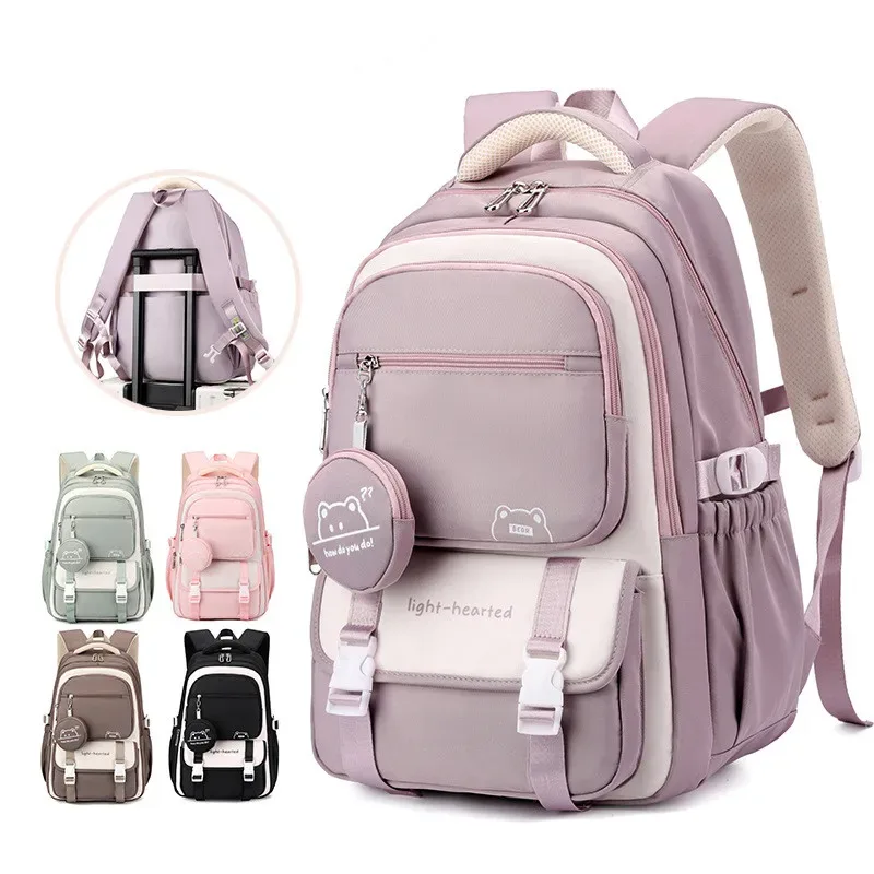sacs à dos imperméables pour filles, sacs d'école pour enfants et adolescents, sacs à dos de voyage tendance, cartables imprimés pour enfants, mochila
