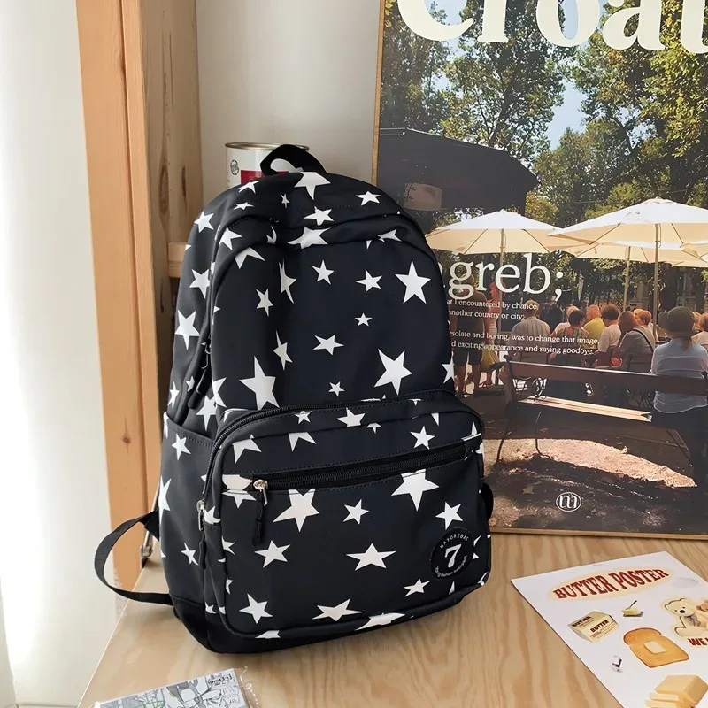 sac à dos étoile pour femmes et hommes, 17 pouces, sac à dos pour ordinateur portable, sac d'université, mignon sac à dos de voyage pour étudiant, sac à livres décontracté pour la rentrée scolaire