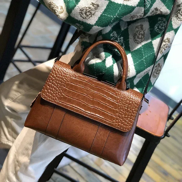 sac à bandoulière en cuir véritable de vache pour femmes, sacs à bandoulière de luxe de styliste pour dames, sac à main rétro décontracté de grande capacité