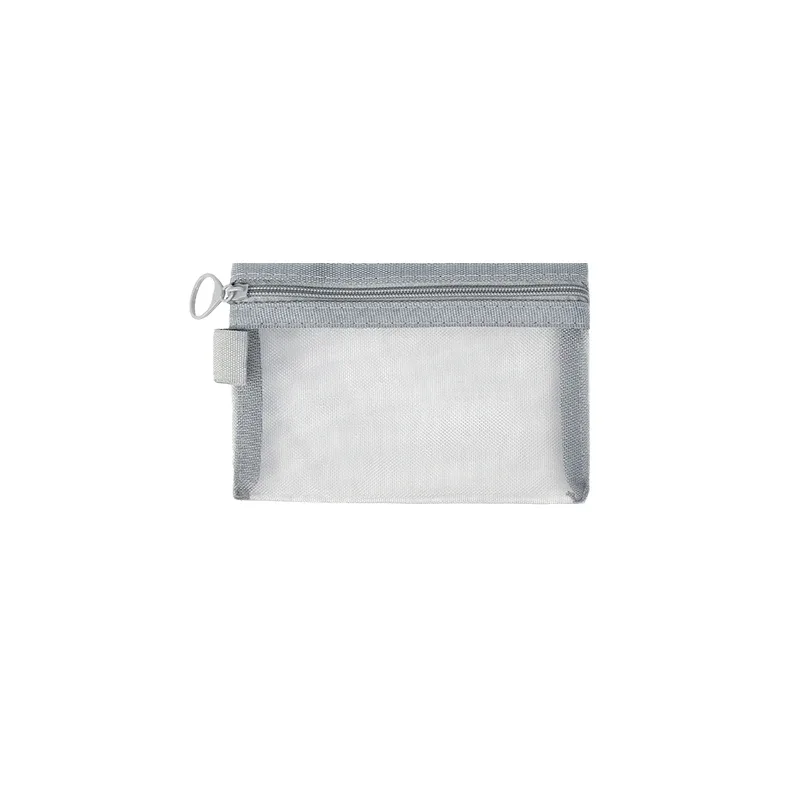 3 pièces sac cosmétique femmes maille sac de maquillage avec fermeture éclair organisateur rouge à lèvres brosse sacs transparents étudiant trousse de toilette sac