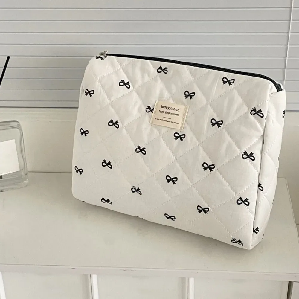 sac à cosmétiques portable bleu pour femme, pochette de voyage, trousse de maquillage grande capacité, trousse à crayons à fermeture éclair, sac de rangement, cadeaux