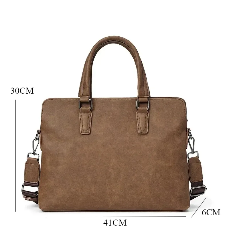 sacs à main vintage pour hommes, sacoche d'affaires pour ordinateur portable, sac à bandoulière tendance avec poignée supérieure et sacs bandoulière