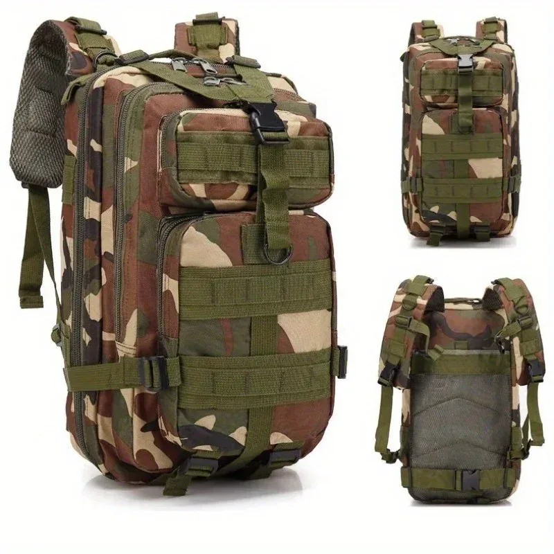 sac dos nylon tactique camouflage vert kaki doré gris noir bleu marron beige 30l extérieur sport chasse randonnée