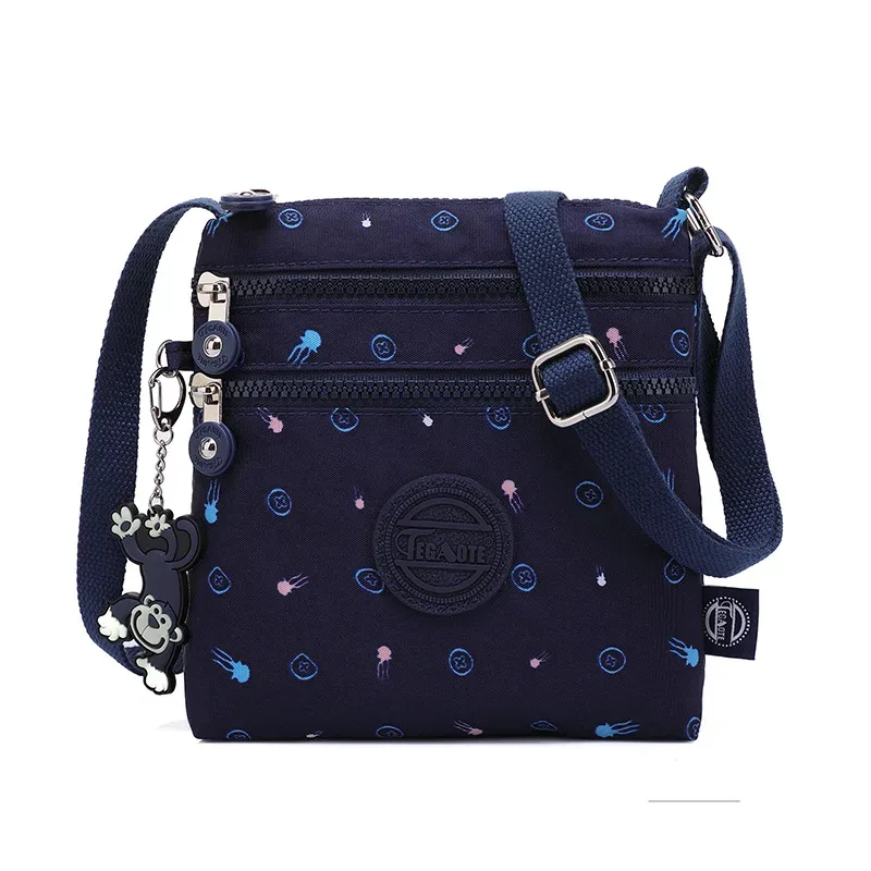 sac à bandoulière en nylon imperméable pour femme, sac à main initié, sacs de messager, cartable de voyage léger pour fille, livres de poche