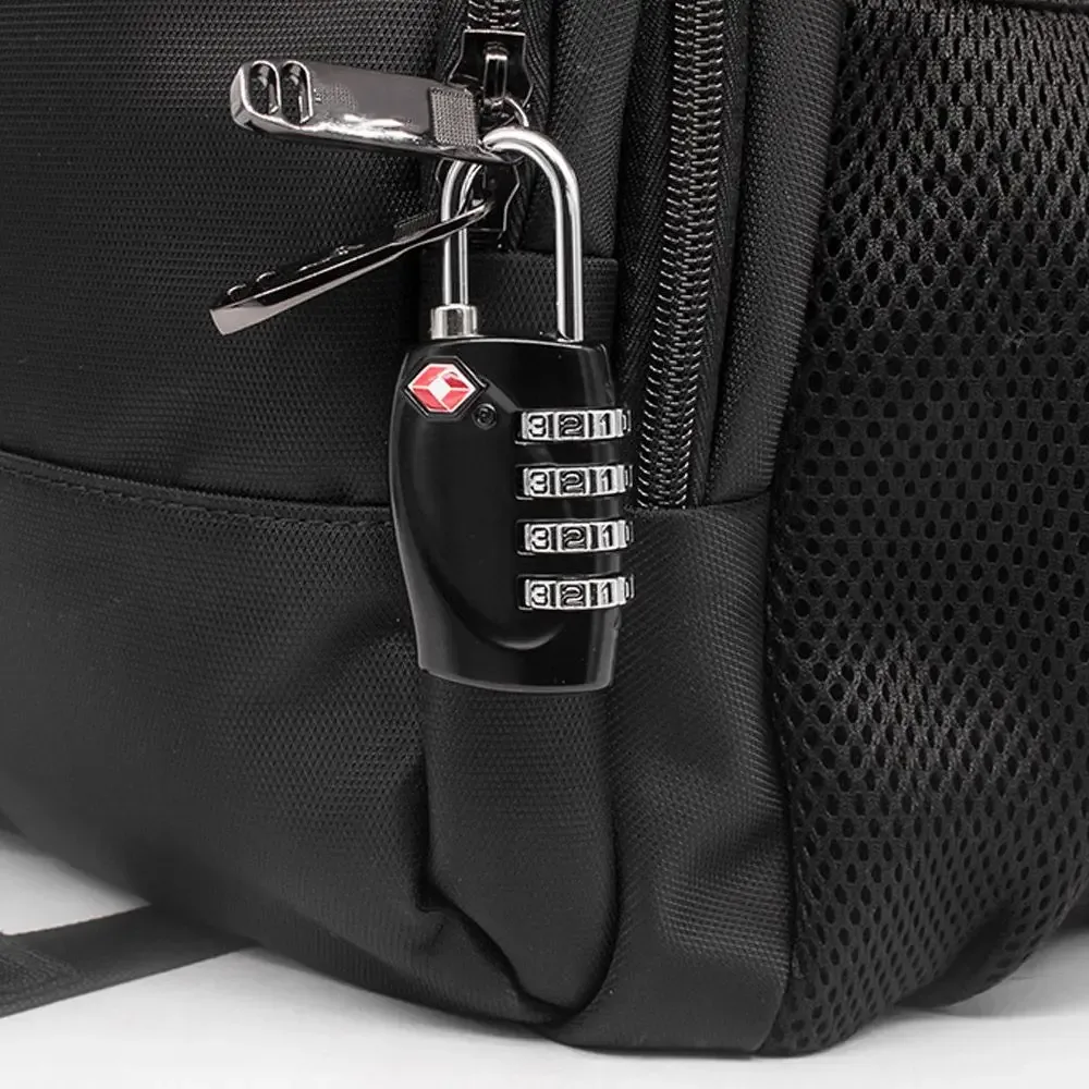 cadenas combination tsa métallique zinc argent bleu vert noir voyage accessoires valise sac dos