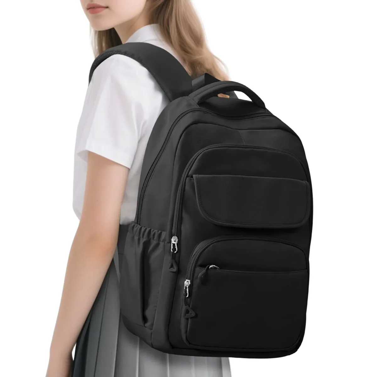 sacs à dos pour ordinateur portable 15,6 pouces, cartable d'école primaire pour filles et garçons du premier cycle du secondaire, grands sacs à livres pour adolescents