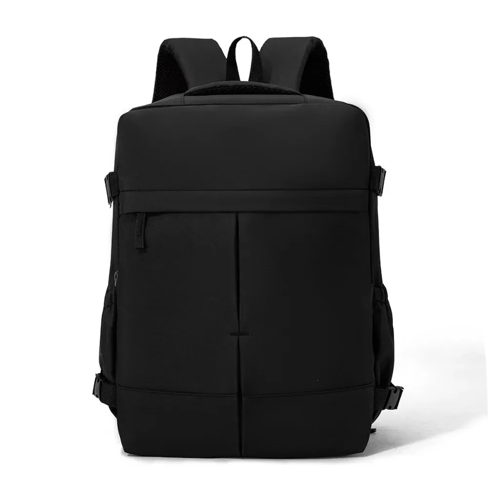 sac à dos de voyage grande capacité, ouverture à clapet, léger, avec sangles de compression latérales, compartiment séparé pour ordinateur portable