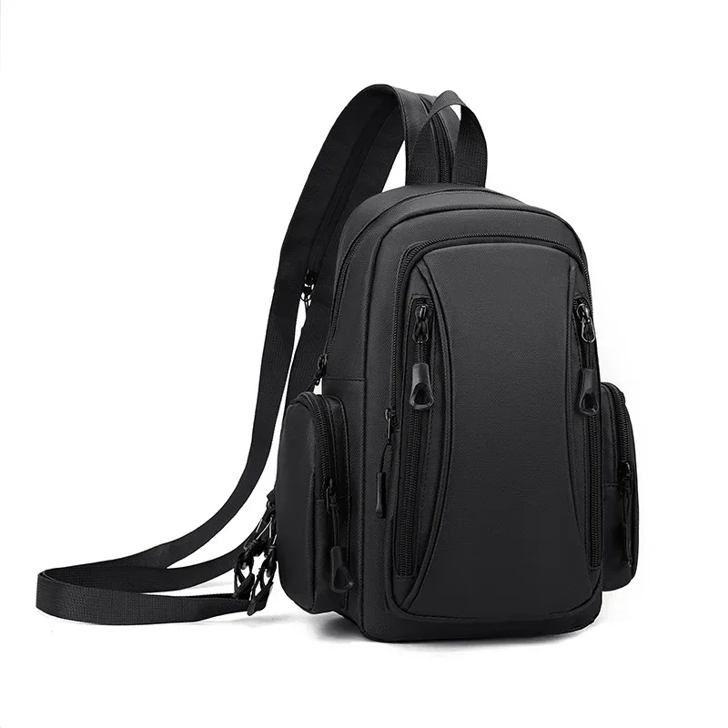 sac de poitrine multifonctionnel pour homme, mini sac à dos oxford pour les trajets quotidiens, les sports de plein air et les voyages