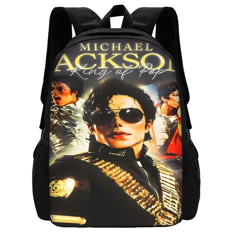sac à dos pour enfants, chanteurs populaires, michaels jackson, avec sacs à déjeuner, sacs à crayons, sacs d'école pour garçons et filles, meilleur cadeau