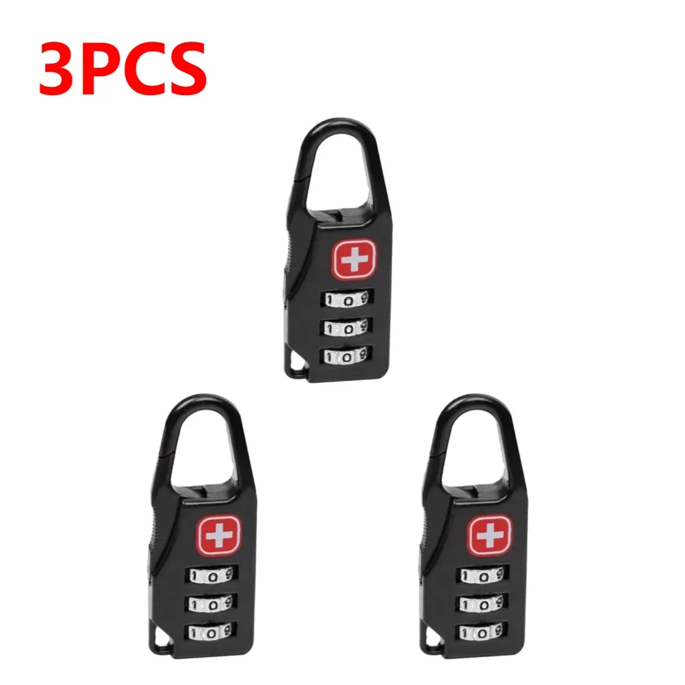 cadenas de verrouillage en alliage portable, 1 à 20 pièces, pour bagages de voyage en plein air, sac à dos à fermeture éclair, sac à main, combinaison antivol sûre, serrure à numéro de code