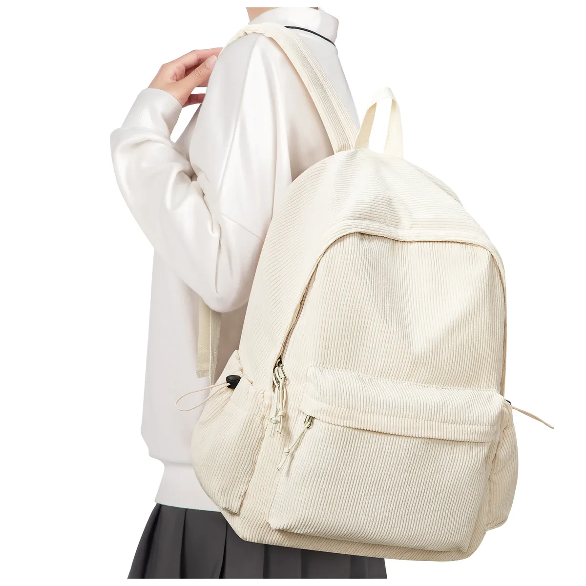 sac à dos d'école pour adolescents, filles et garçons, pochette d'ordinateur, convient aux voyages universitaires de 15.6 pouces, sac à dos de loisirs durable pour étudiants à la mode pour femmes
