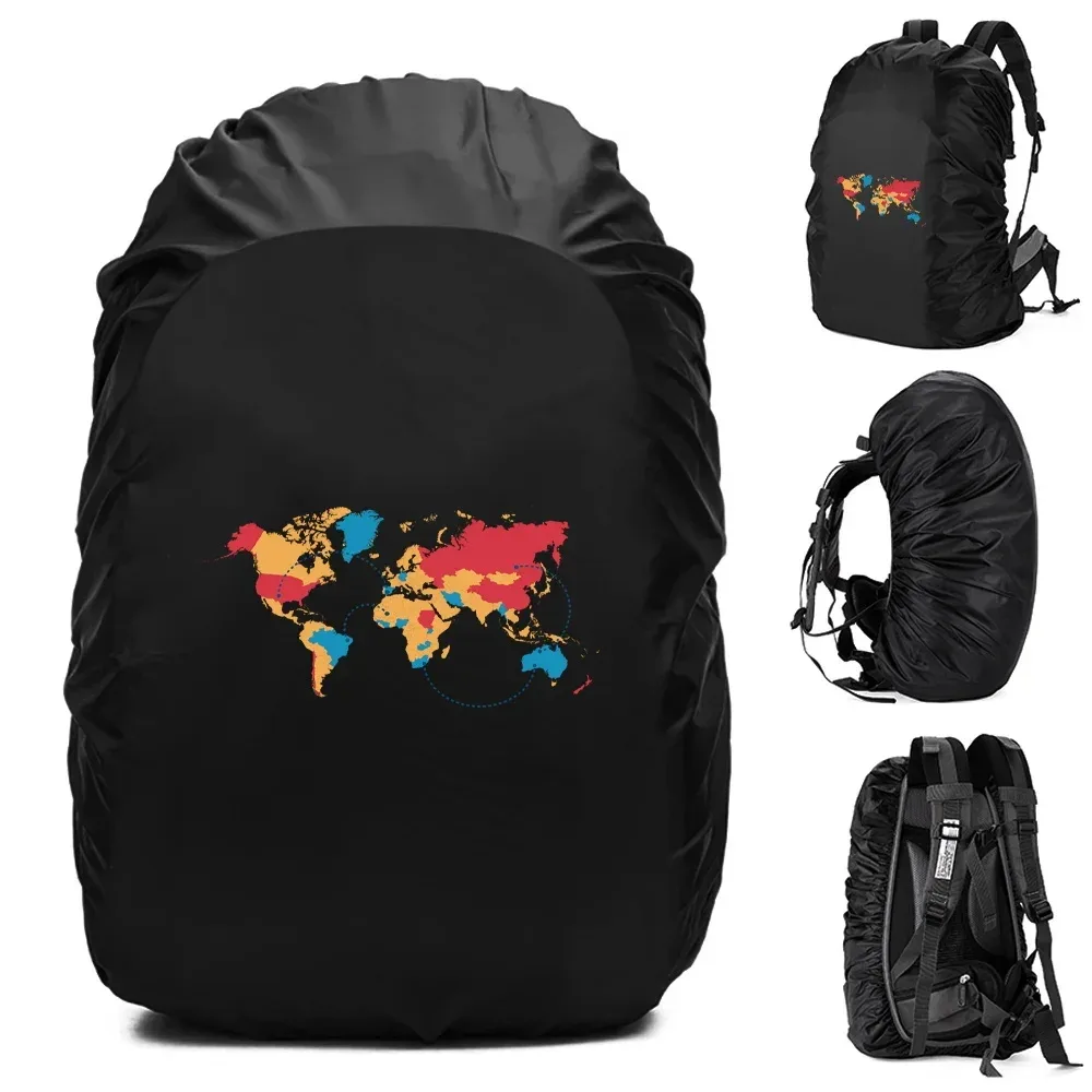 juste de pluie imperméable pour sac à dos, housse anti-poussière, sac d'escalade, extérieur, sac à dos, série de voyage, 20-70l