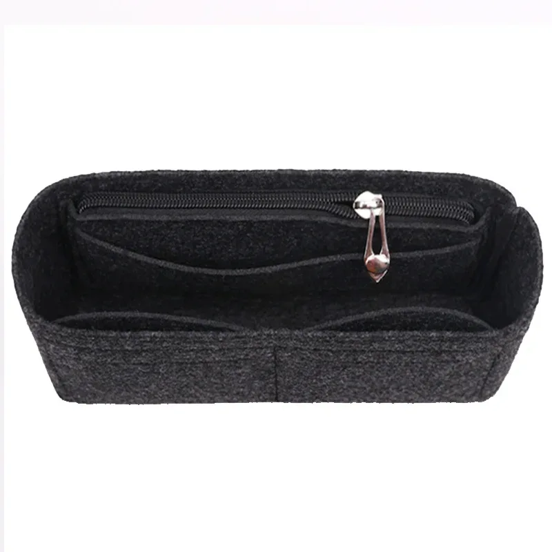 organisateur de sac à main en feutre avec fermeture éclair pour petits sacs à bandoulière, doublure de sac à main, organisateur de sac pour femmes