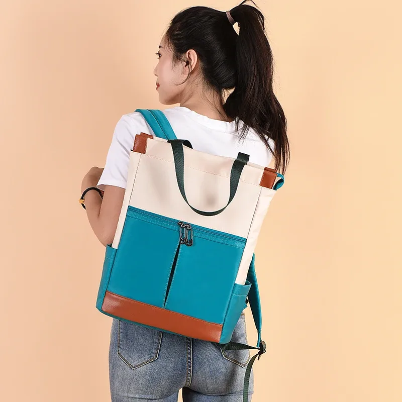 sac à dos oxford imperméable pour femmes, grand sac à dos oxford, cartable à la mode pour adolescentes, sac à dos de voyage pour filles, sac à dos de week-end