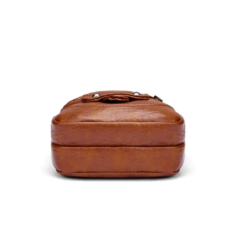 petit sac à bandoulière multifonctionnel en cuir pu souple pour femmes, sac à bandoulière vintage, porte-monnaie pour téléphone portable, sac à main baga