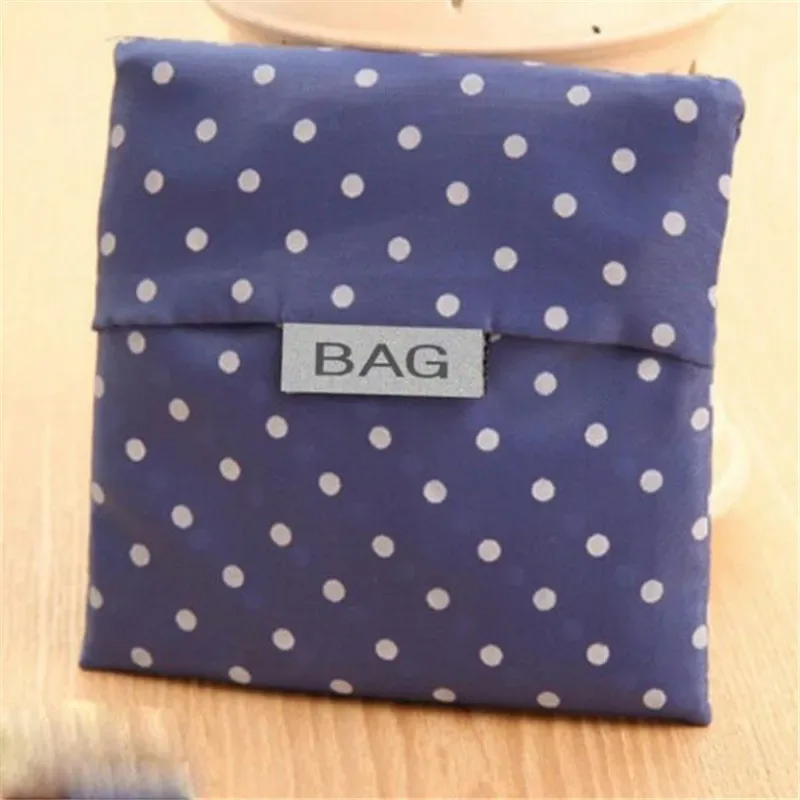 sac de courses pliable vert imprimé à la mode, pochette pliante, sacs à main pratiques, sacs de rangement de grande capacité, 1 pièce