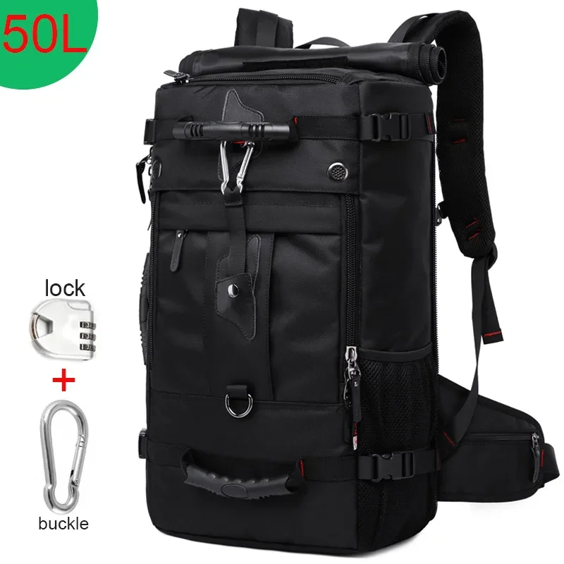kaka 50l étanche voyage sac à dos hommes femmes multifonction 17.3 sacs à dos d'ordinateur portable mâle extérieur sac à bagages mochilas meilleure qualité