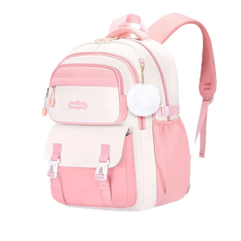 sac à dos scolaire pour filles, 3 pièces/ensemble, avec boîte à lunch et trousse à crayons, pour l'école primaire, le collège et le lycée