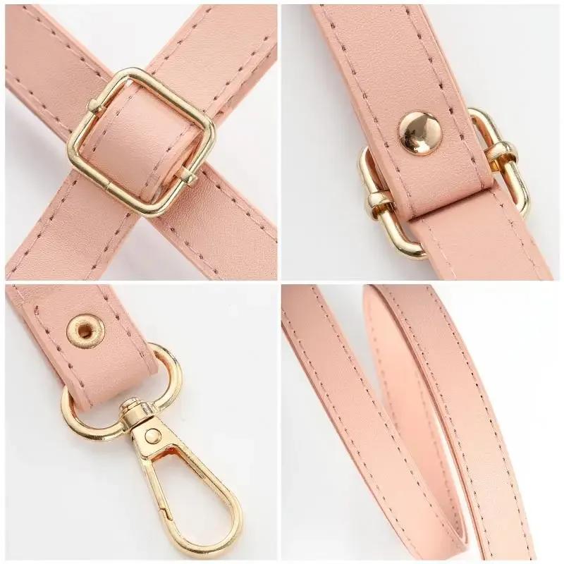 sangle de sac à bandoulière en cuir pu, double couche, ceinture de remplacement, poignée de sac à main, accessoires de sac, 130cm de long, initié