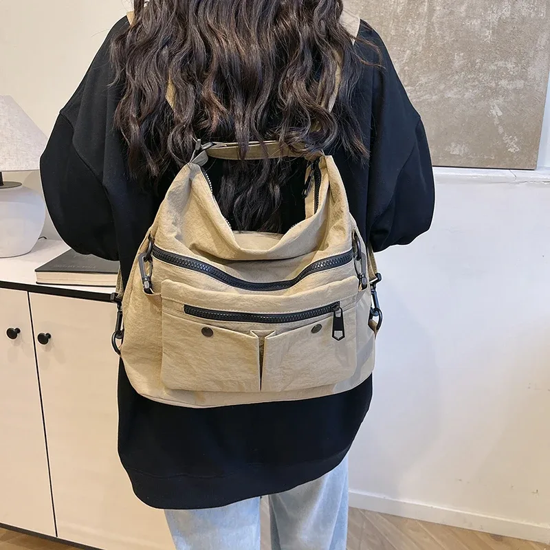 sac à bandoulière en nylon tendance, sac messager de grande capacité pour femmes, sac de voyage, sac à main, sac à dos avec bandoulière, sacs à bandoulière pour dames.