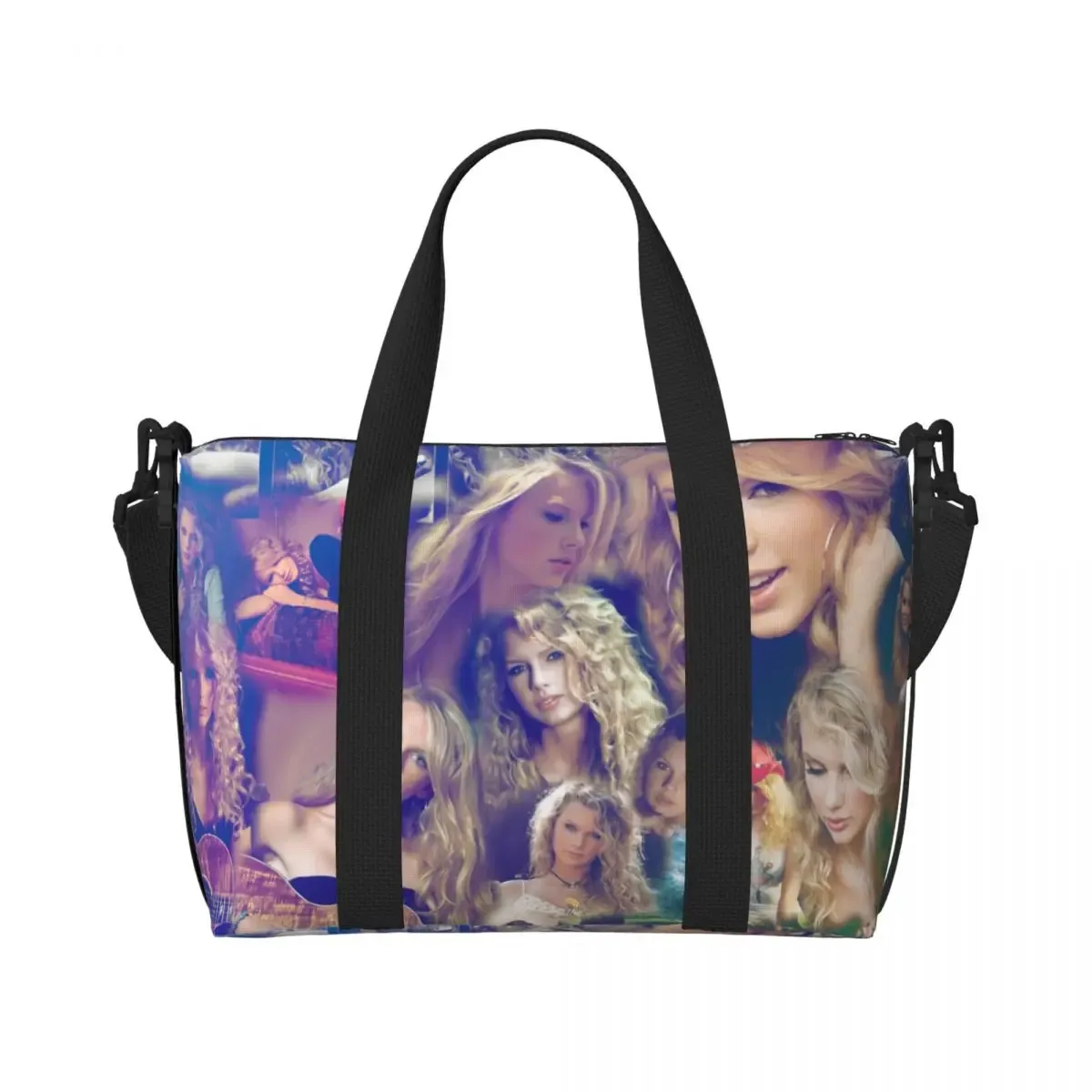 sac fourre-tout personnalisé eras tour pour femme, chanteur pop américain de taylor's swift, grande capacité, plage, salle de sport, sacs de voyage, 1989