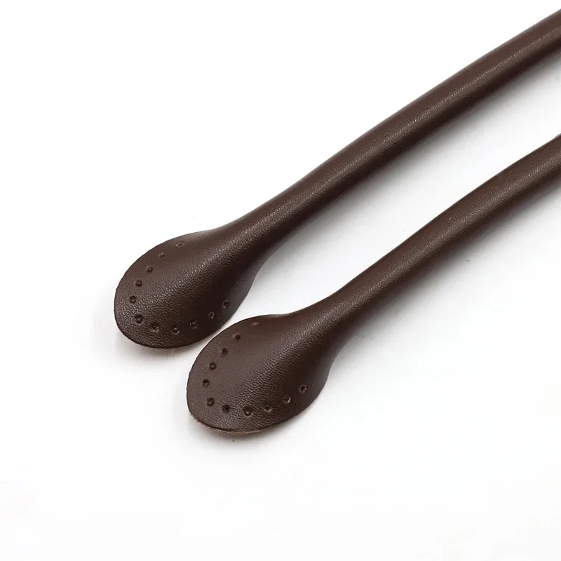 2 poignées en cuir de vachette durables de 40, 50, 60 cm, sangle détachable pour sacs à bandoulière, poignée en forme de feuille, sangle de remplacement diy faite à la main pour sac à main