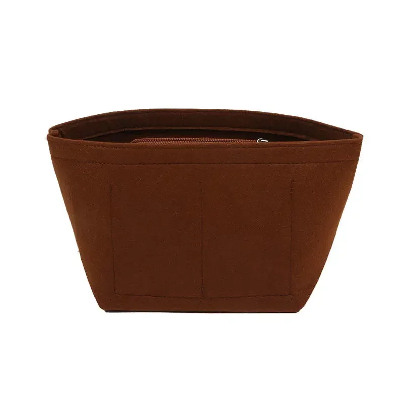 organisateur de sac à insérer en feutre multi-poches, organisateur de maquillage, doublure parfaite pour les femmes, sacs à main, sac seau, accessoires, sac à cosmétiques
