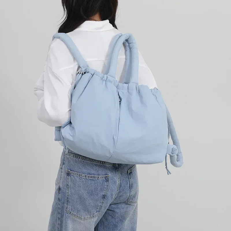 nouveau sac femme vers le bas rembourré veste sac mode unique épaule sac fourre-tout sac à dos sac à bandoulière mochila femininas grand sac fourre-tout