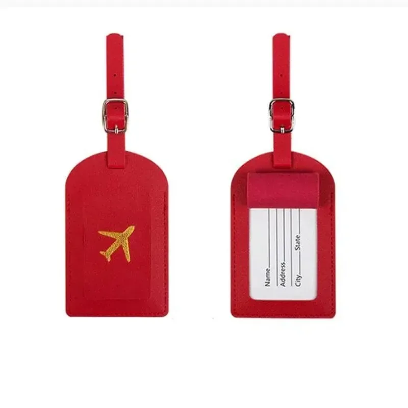 étiquette de bagage professionnelle en cuir estampé, étiquette d'adresse pour valise, étiquette d'identification nominative et d'adresse pour bagage, clip pour étiquette de bagage, accessoires de voyage