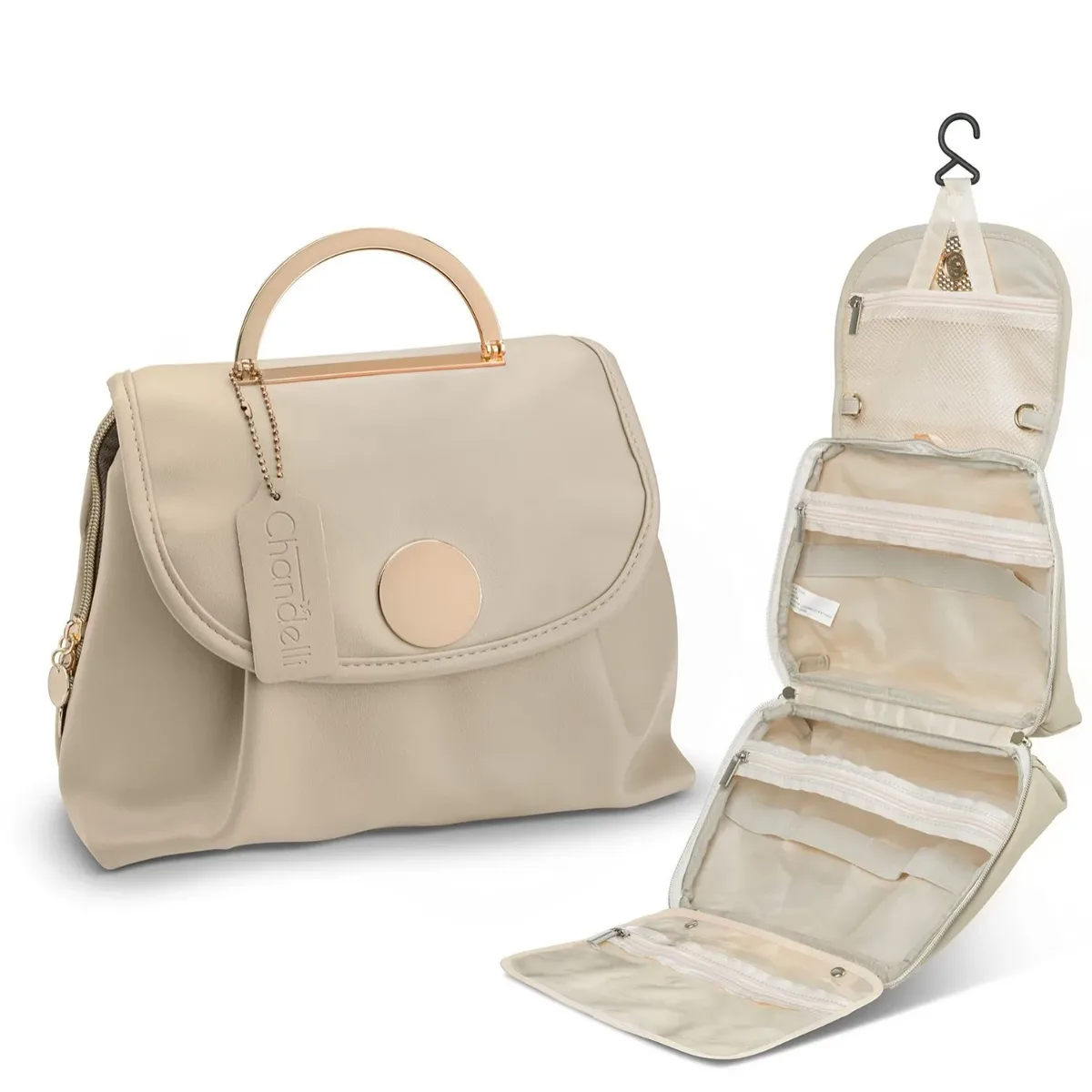 trousse de toilette multifonctionnelle résistante à l'eau pour femme, trousse de maquillage cosmétique, accessoires de toilette