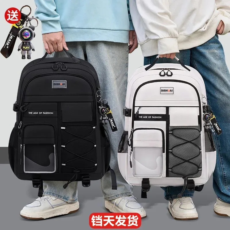 sac à dos d'école pour garçons et filles, sac à livres de grande capacité, sac oxford étanche pour adolescents et étudiants, cadeau ours éclair réfléchissant