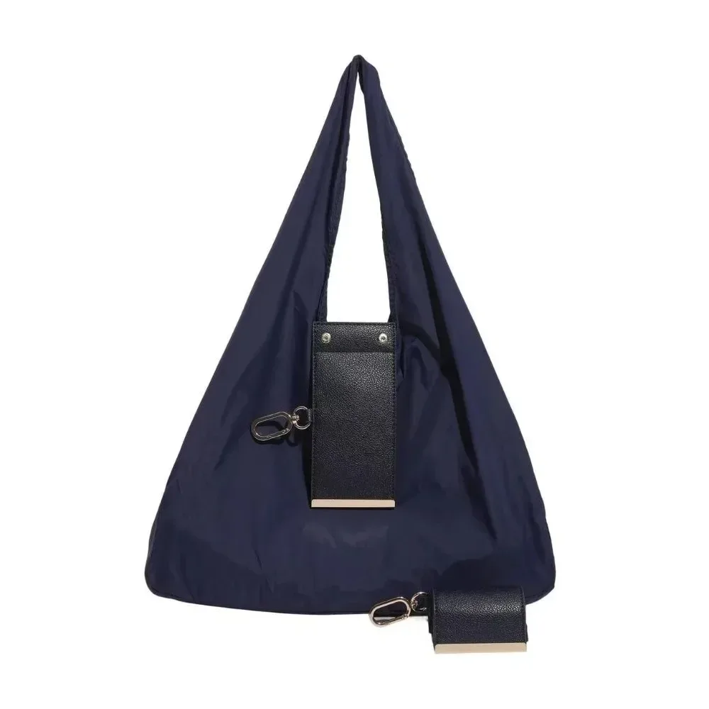 nouveau mini sac fourre-tout porte-clés pliable avec porte-clés sac à provisions extensible réutilisable supermarché sac écologique pour voyage