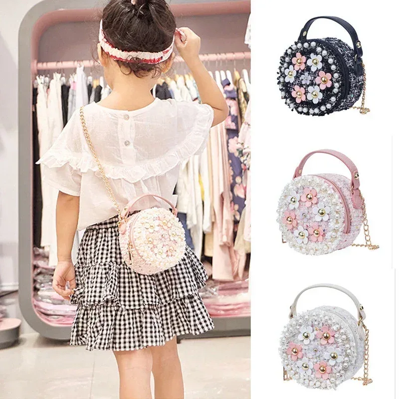 sac à bandoulière princesse pour femmes et petites filles, joli sac à fleurs pour enfants, sac messager pour bébé, initié, tout-petit, nouveau