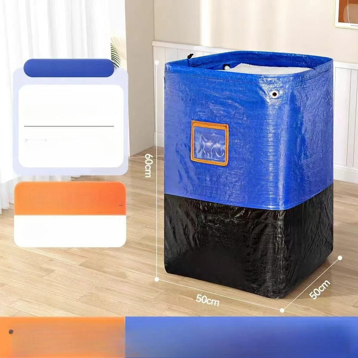 sacs d'emballage mobiles, sacs de rangement épais, résistants à l'usure, étanches à l'humidité, sacs de transfert de colis, fermeture éclair multifonctionnelle