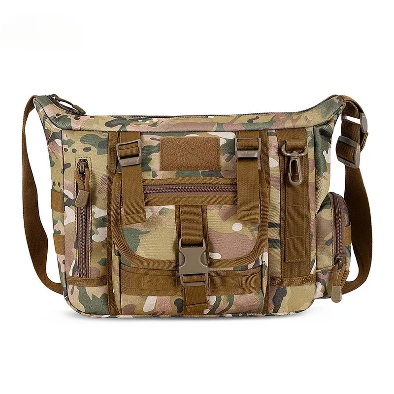 sac à bandoulière militaire tactique étanche multi-poches, sac à bandoulière pour ordinateur portable, sac messager molle pour documents a4, fourre-tout de voyage