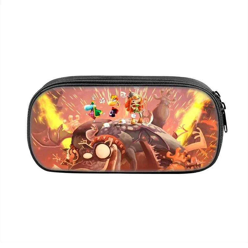 jeux de dessin animé rayman legends 2 pièces ensemble sac à dos cartable garçons filles camping sac à dos trousse à crayons sac à crayons boîte à crayons